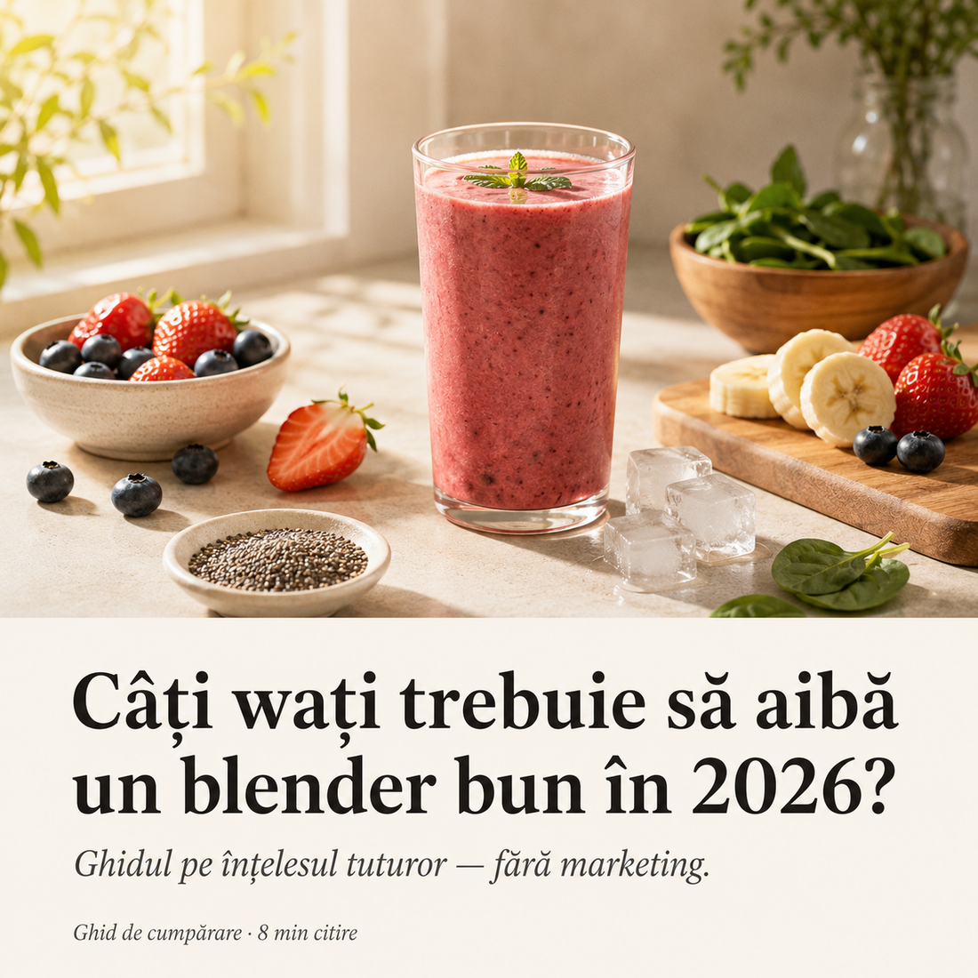 Câți wați trebuie să aibă un blender bun în 2026?