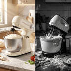 mixer cu bol cu cap rabatabil pentru atașarea ușoară a accesoriilor