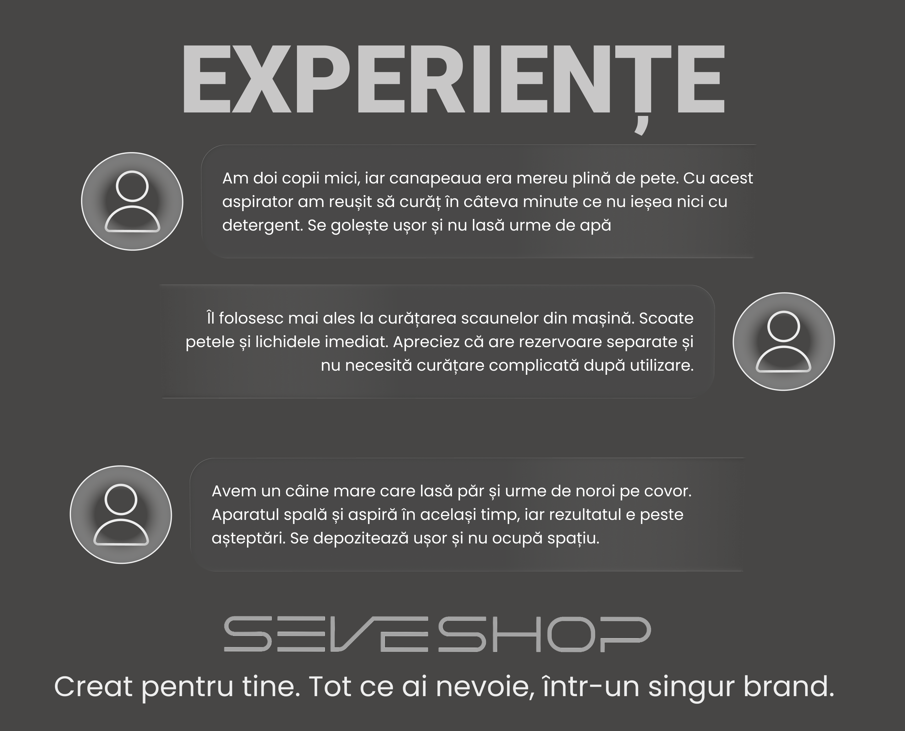 Experiențele clienților cu aspiratorul de spălare SeveShop