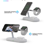 stație încărcare wireless 5 în 1 compactă pentru gadgeturile zilnice
