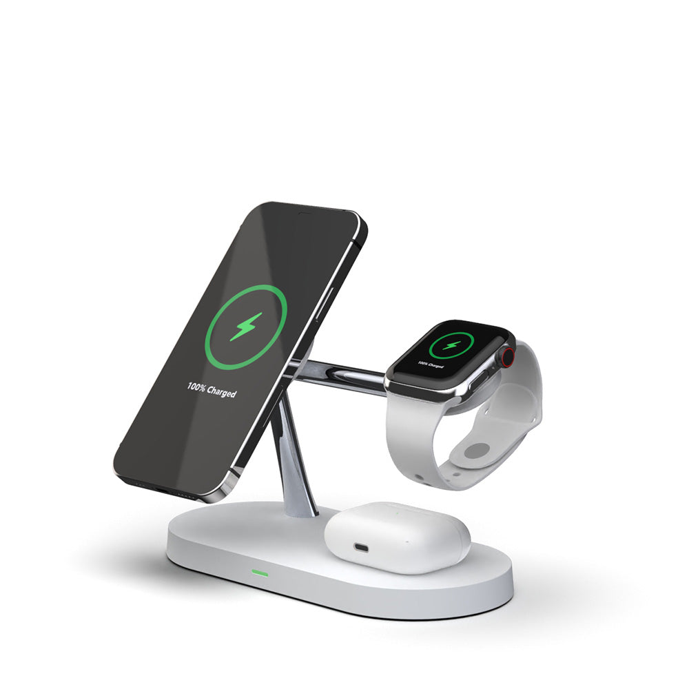 stație de încărcare wireless 5 în 1 de 15W compatibilă MagSafe, HT5