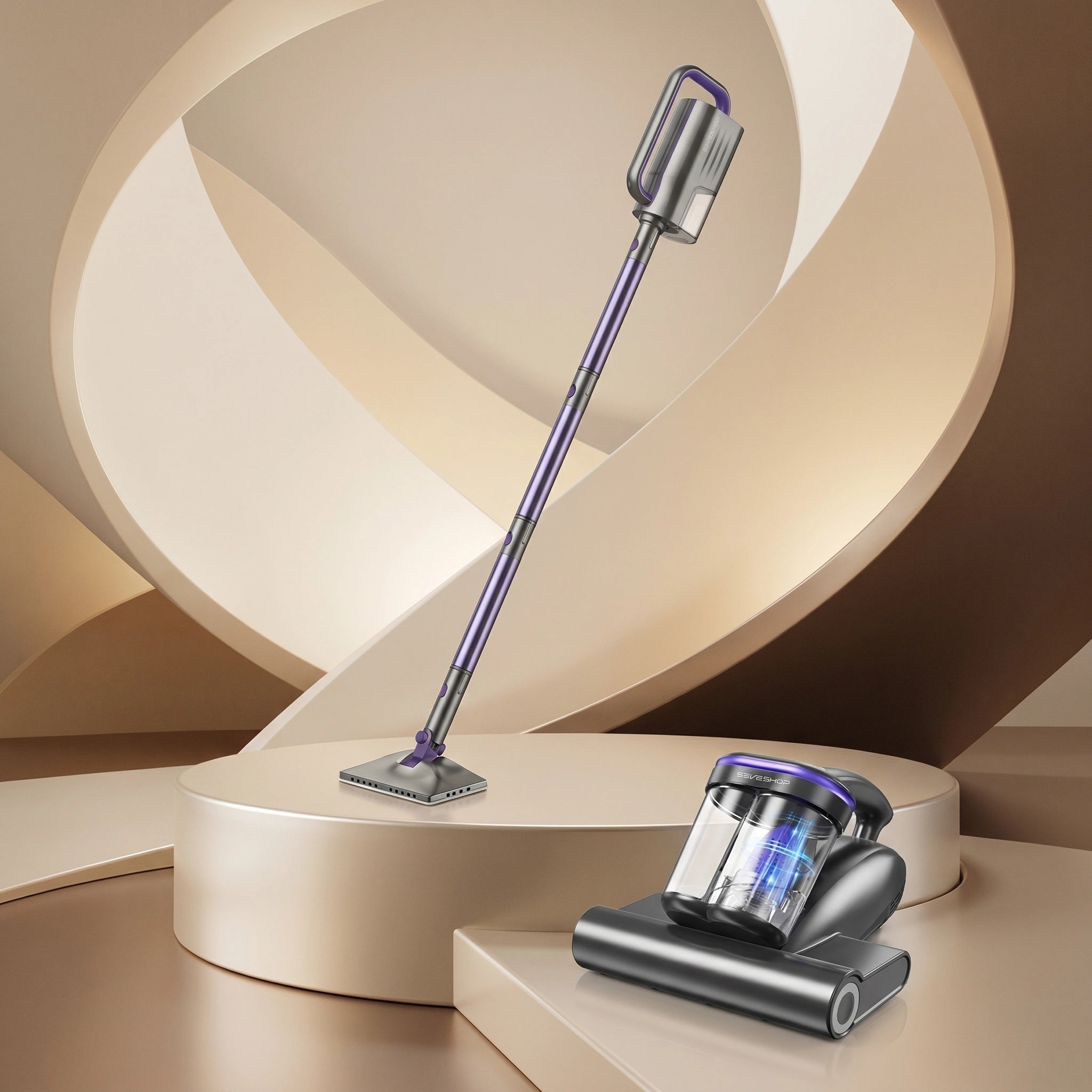 pachet antiacarieni cu aspirator UV-C și curățare cu abur pentru casă sănătoasă