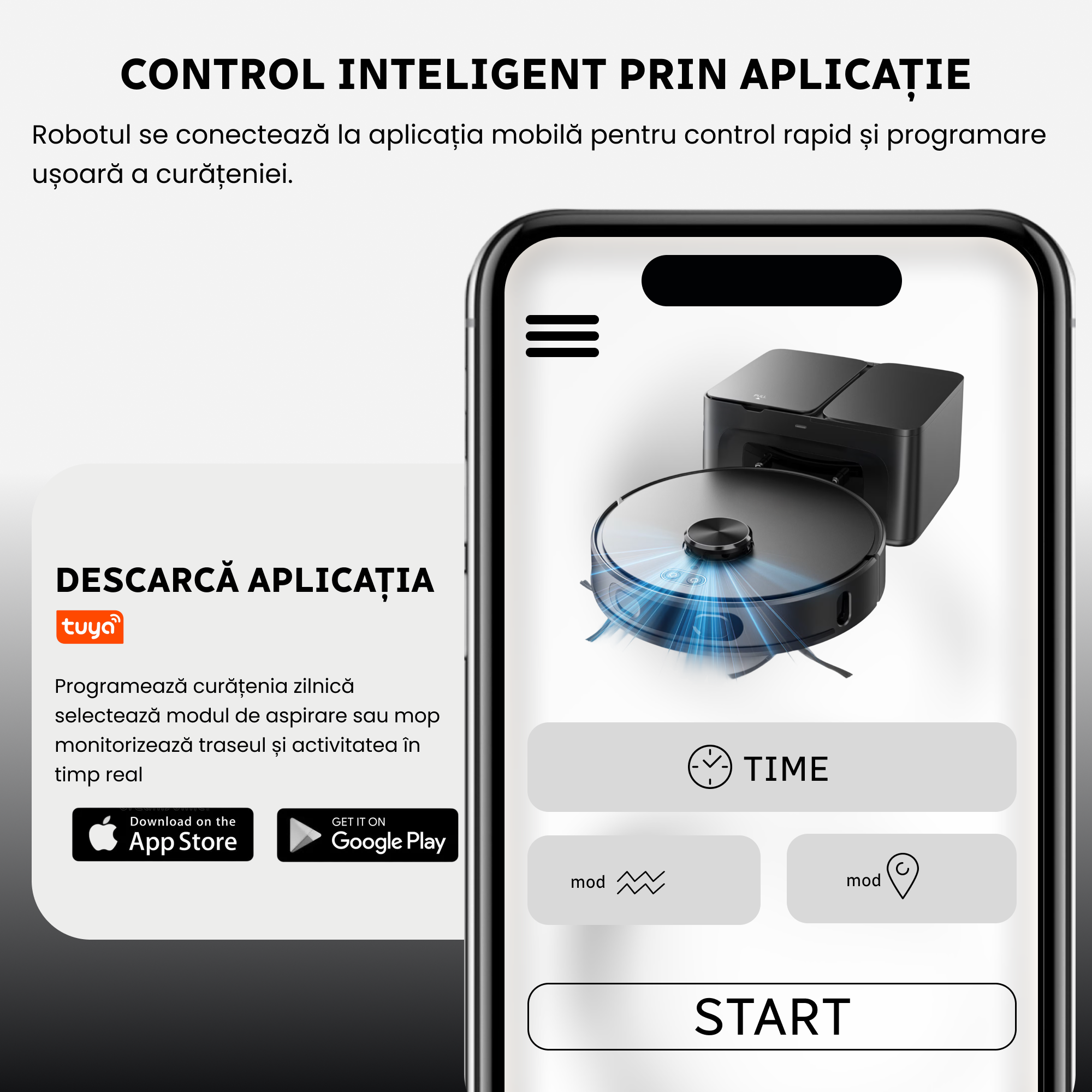 aspirator robot D65S Max resigilat în stare bună de funcționare