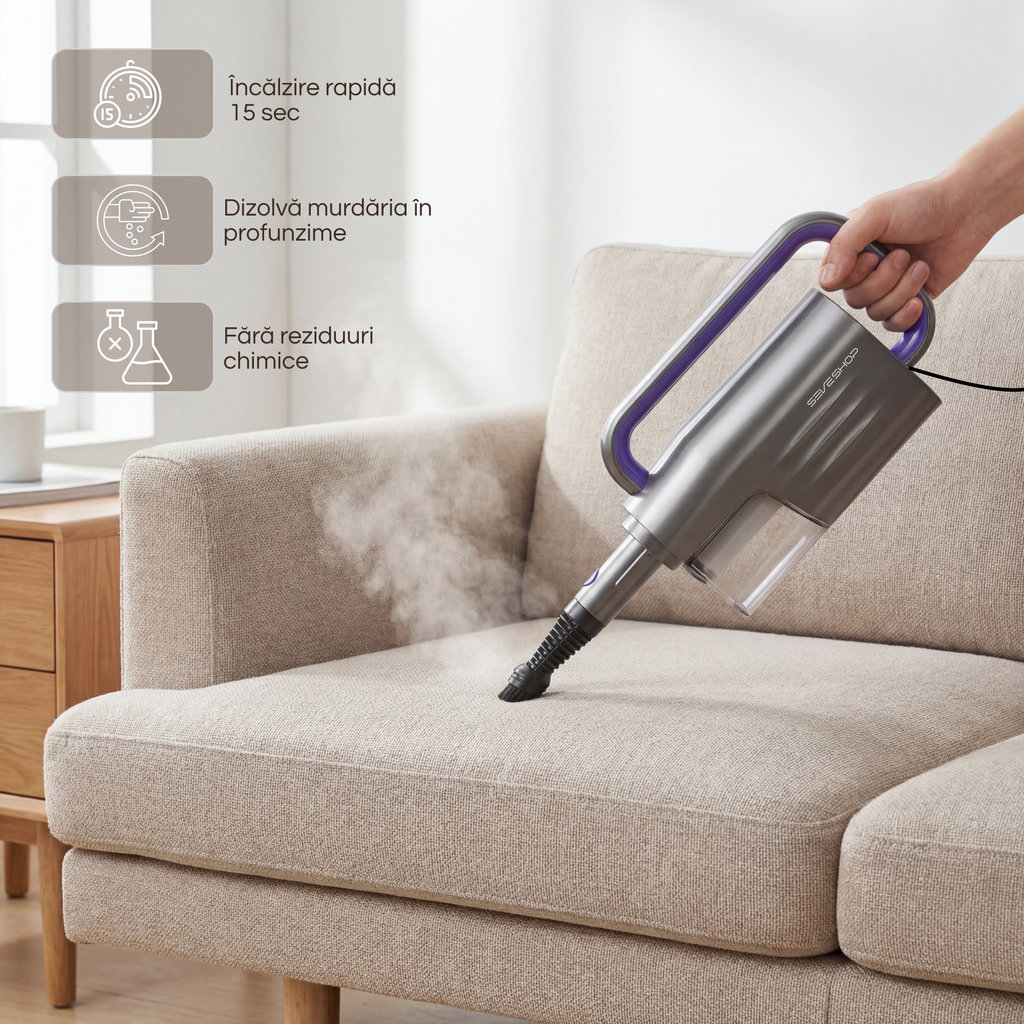 Aparat de Curatat cu Aburi SC-06, 1200W, Incalzire Rapida 15s — RESIGILAT