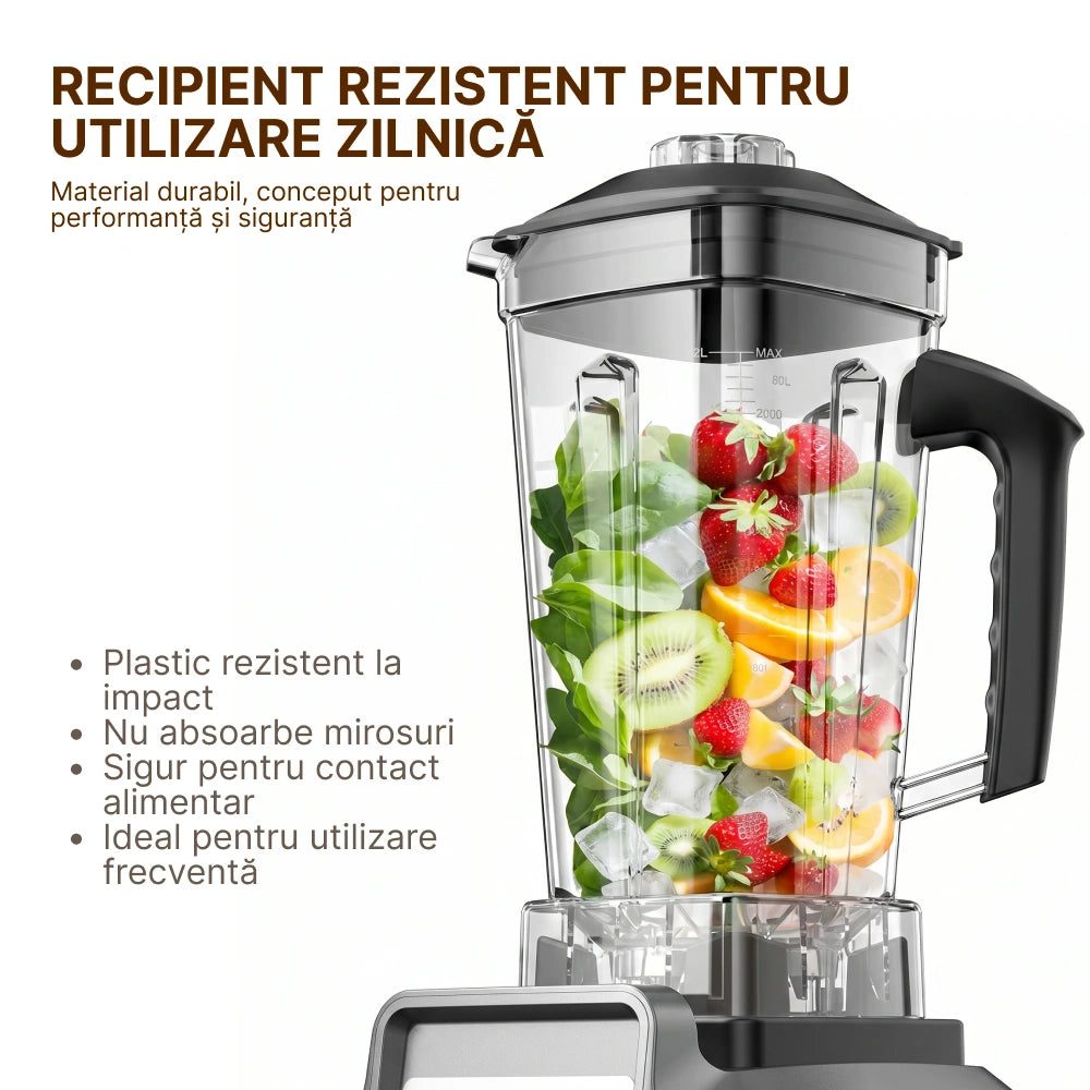 blender 2 în 1 cu recipiente detașabile pentru curățare ușoară