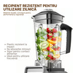 blender 2 în 1 cu recipiente detașabile pentru curățare ușoară