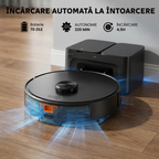 robot aspirator cu stație de încărcare pentru curățenie automată zilnică