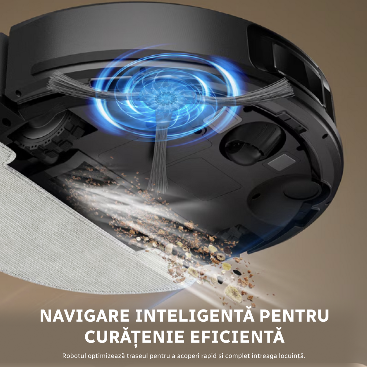 robot curatenie automat cu autonomie mare 220 min si aplicatie
