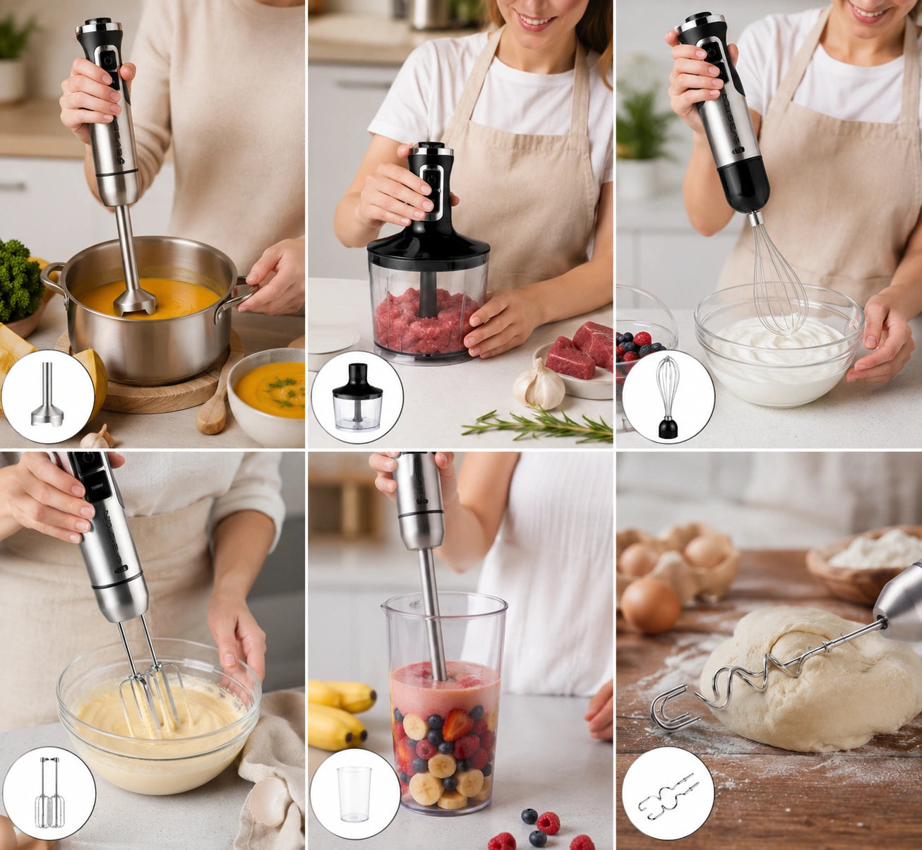 blender vertical ergonomic pentru preparare rapidă în bucătărie