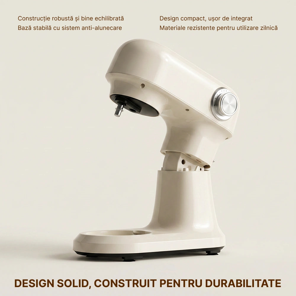 mixer cu bol 1500W cu design robust pentru utilizare frecventă în bucătărie