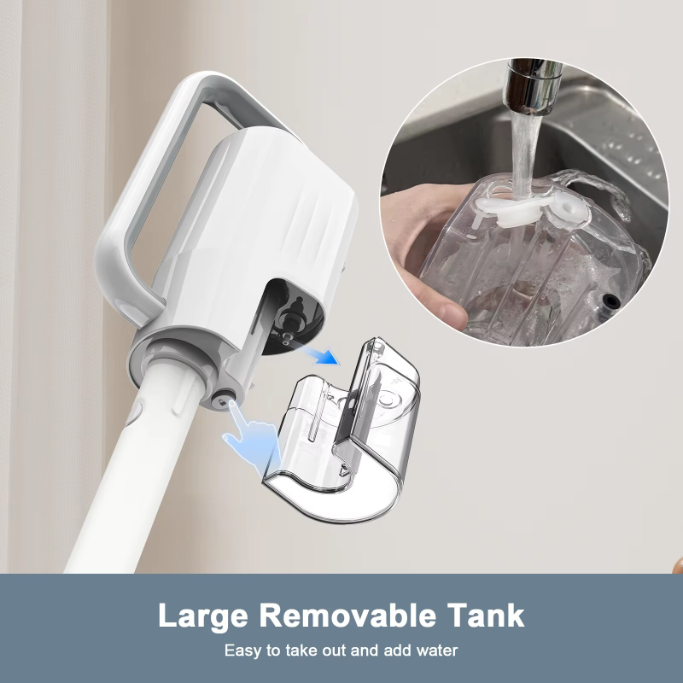 RESIGILAT — Aparat Curățat Aburi SeveShop® Teendow SC-05 1200W, Mop Cu Aburi Portabil 2 Bar, Încălzire Rapidă 60s, Mop Electric Multifuncțional 350ml, Abur 100-115°C