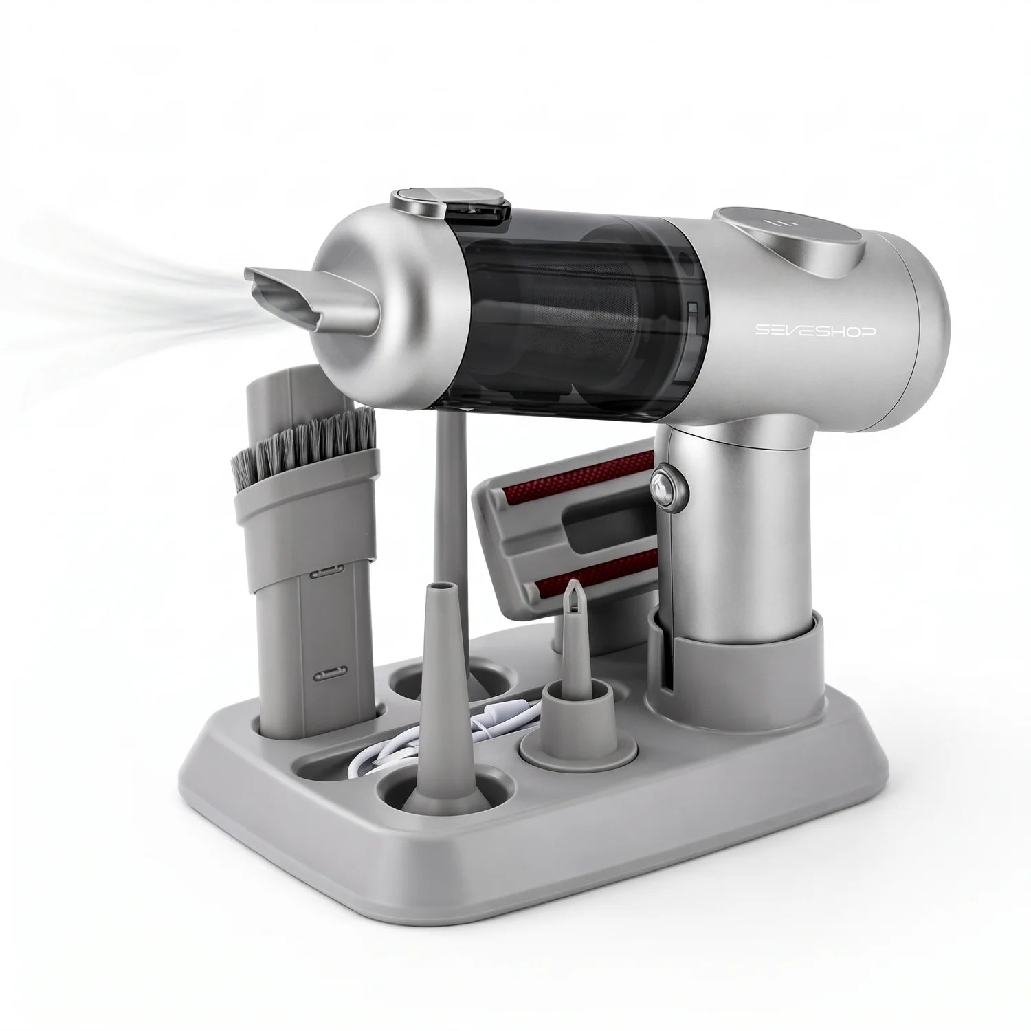 Aspirator de Mana Fara Fir Wet & Dry cu Filtru HEPA, 100W