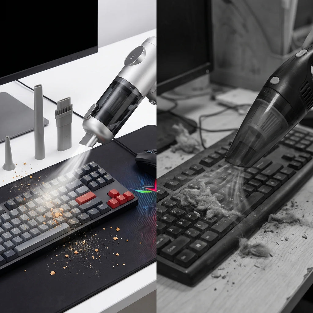 aspirator portabil Wet & Dry cu filtru HEPA pentru reținerea prafului fin