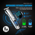 aparat de tuns cu piepteni de diferite lungimi pentru control precis