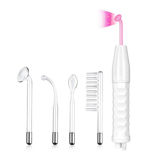 aparat electroderm pentru masaj facial cu 4 electrozi anti acnee și riduri