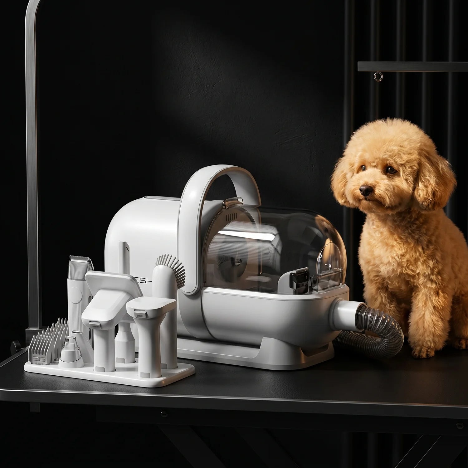 Aspirator Grooming 13 in 1 pentru Animale, Tuns si Aspirare Par SeveShop