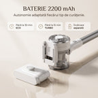 Aspirator vertical V08 Pro detasat ca aspirator de mana pentru canapea si spatii inguste