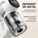 Aspirator vertical fara fir SeveShop V10 Pro alb, 250 W, 23.000 Pa, tub din aluminiu