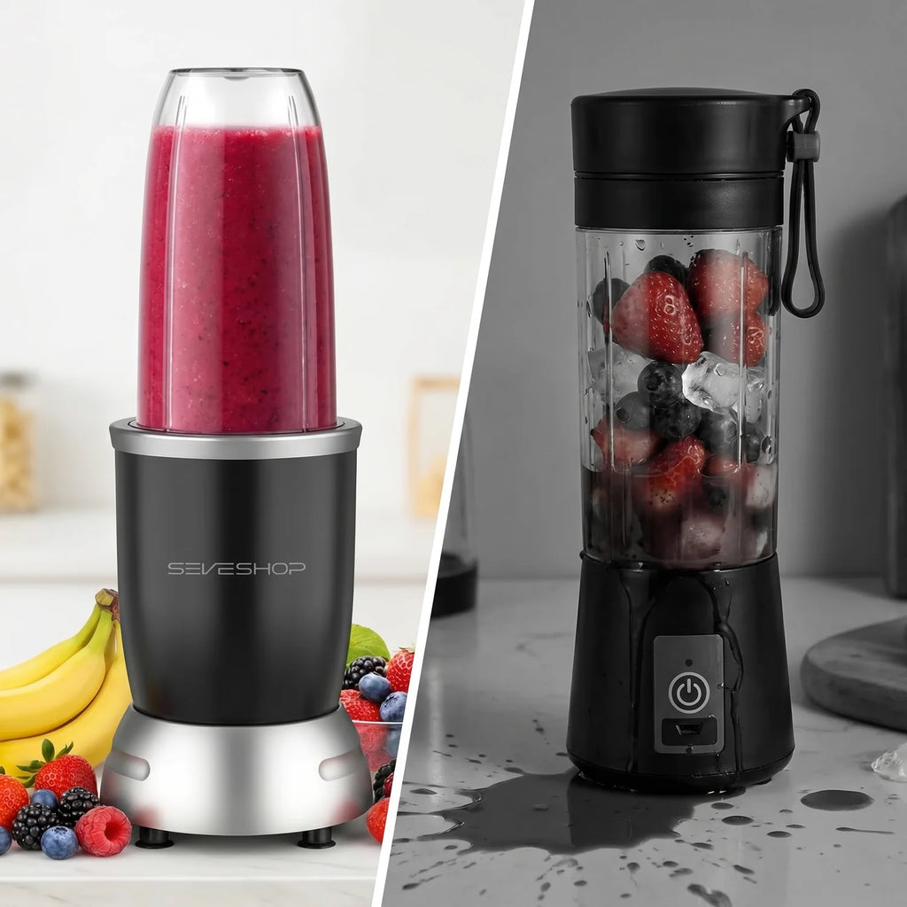 blender BL916 cu 3 recipiente interschimbabile pentru utilizări multiple