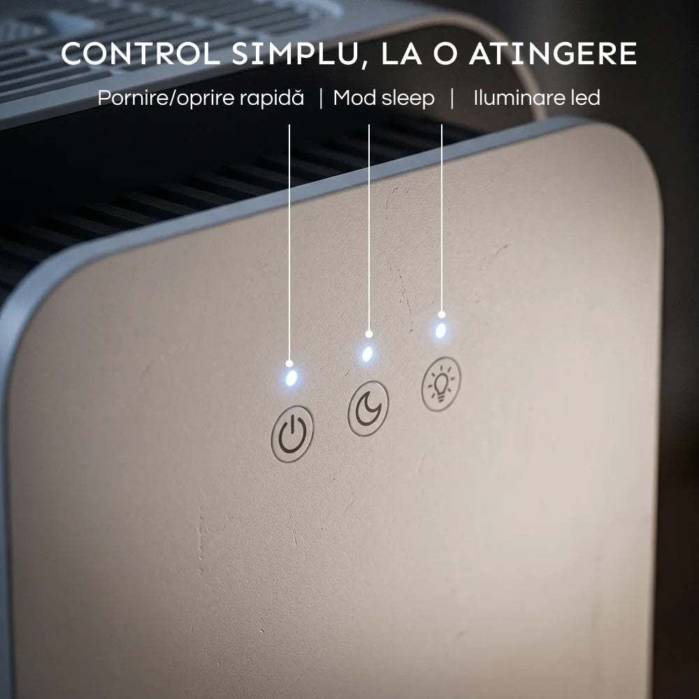 dezumidificator portabil cu furtun de drenaj pentru functionare continua fara intreruperi