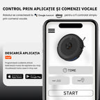 aspirator robot cu functie mop si auto reincarcare pentru curatenie continua