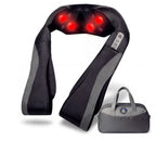 aparat de masaj Shiatsu 3D cu 8 noduri si functie de caldura pentru gat si spate