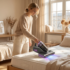 aspirator antiacarieni cu aspirare puternică pentru curățarea în profunzime a textilelor