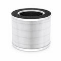 Filtru de schimb True HEPA pentru purificatorul VK-6080B, cartuș cilindric alb plisat cu inel negru, pe fundal alb