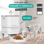 dispozitiv hranire animale cu functie audio pentru mesaj vocal personalizat