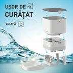 hranitor automat utilizat pentru programarea meselor si portiilor la caini si pisici