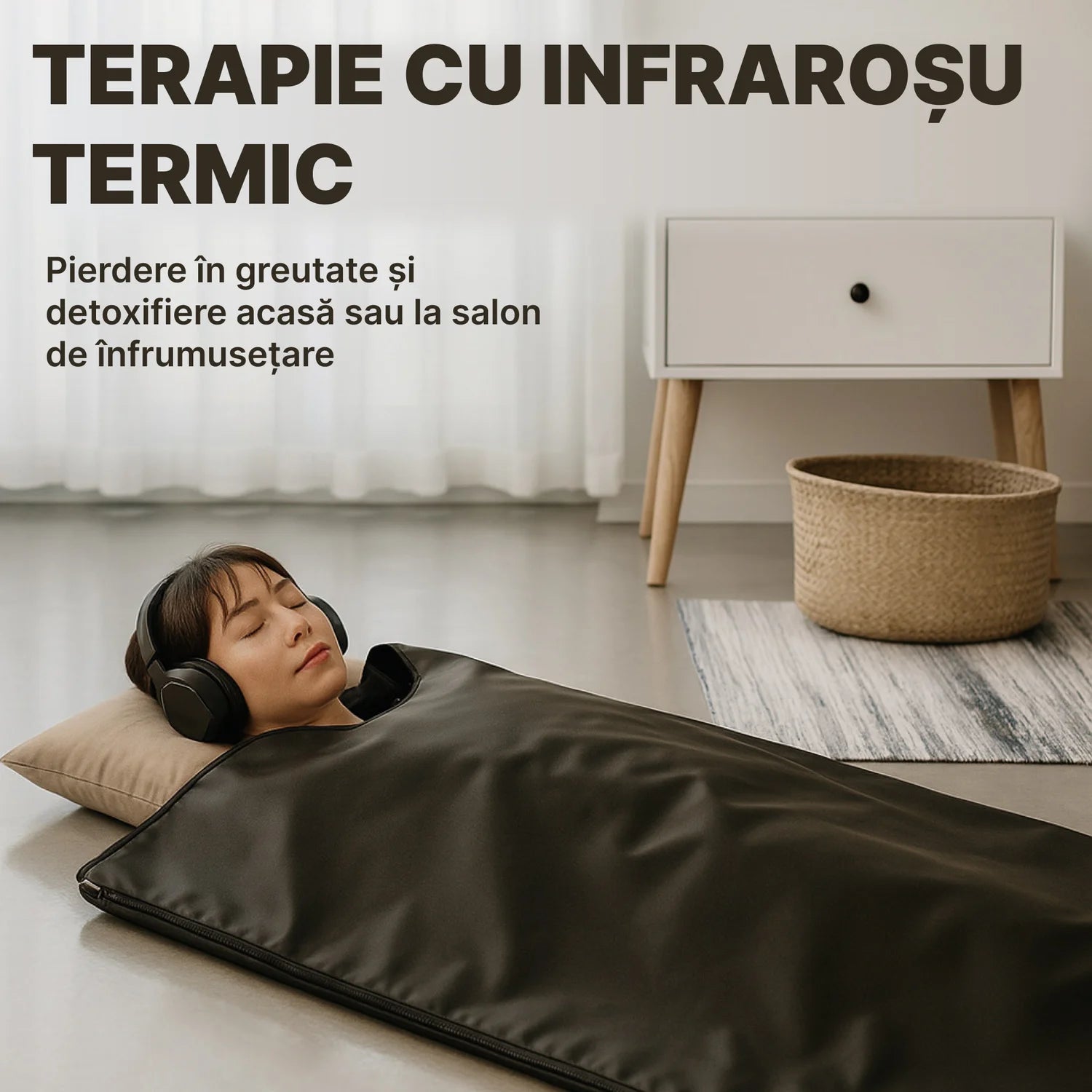 Termocuverta Electrica cu Incalzire Infrarosu, 3 Zone, Timer 60 min