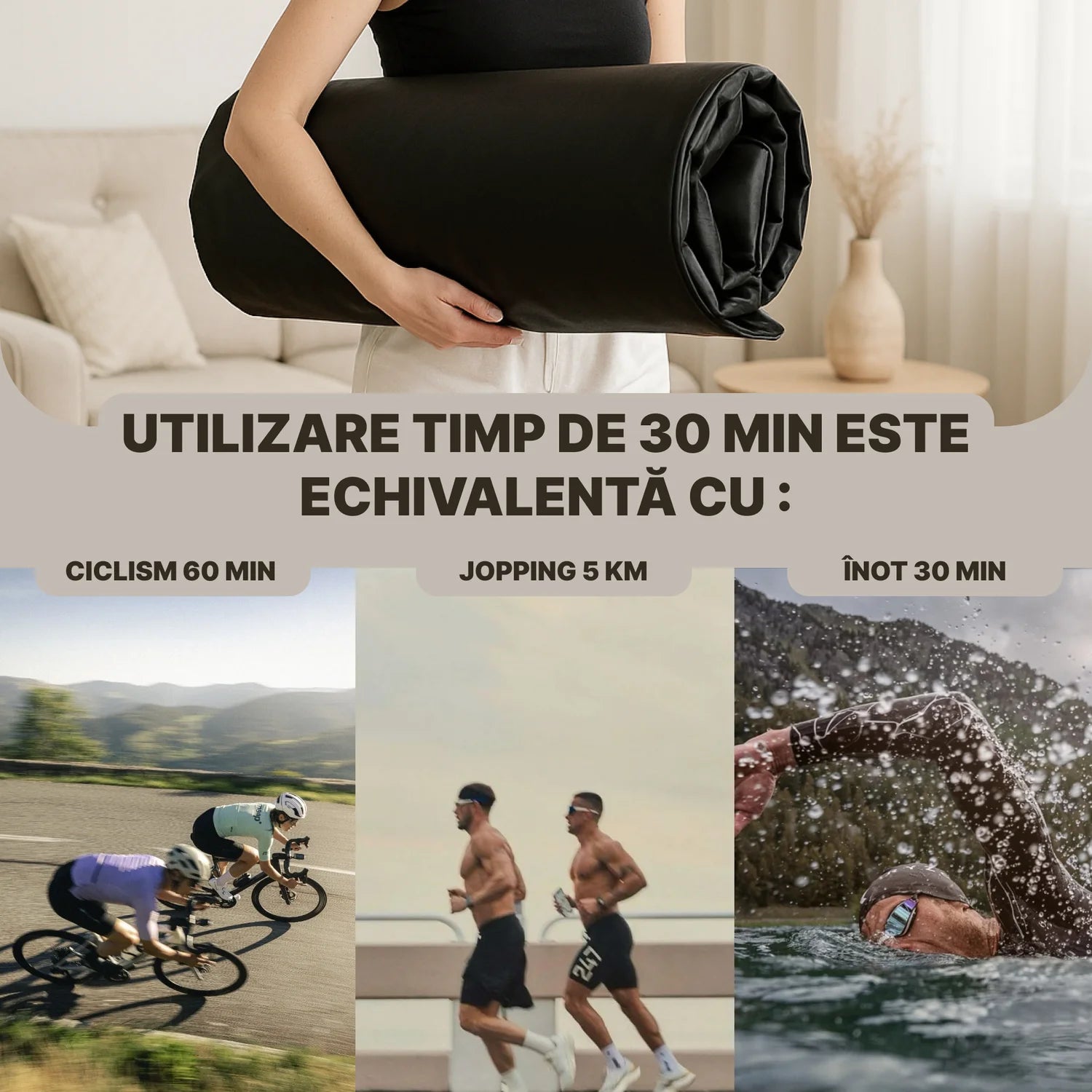 Termocuverta Electrica cu Incalzire Infrarosu, 3 Zone, Timer 60 min