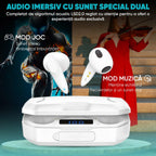 căști cu control touch pentru schimbarea melodiilor și preluarea apelurilor
