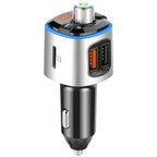 modulator FM auto cu afișaj și porturi USB pentru conectivitate facilă