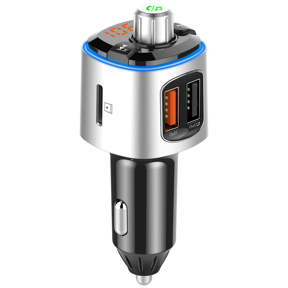 Modulator FM Auto Bluetooth 5.0 cu Quick Charge 3.0 si Hands-Free