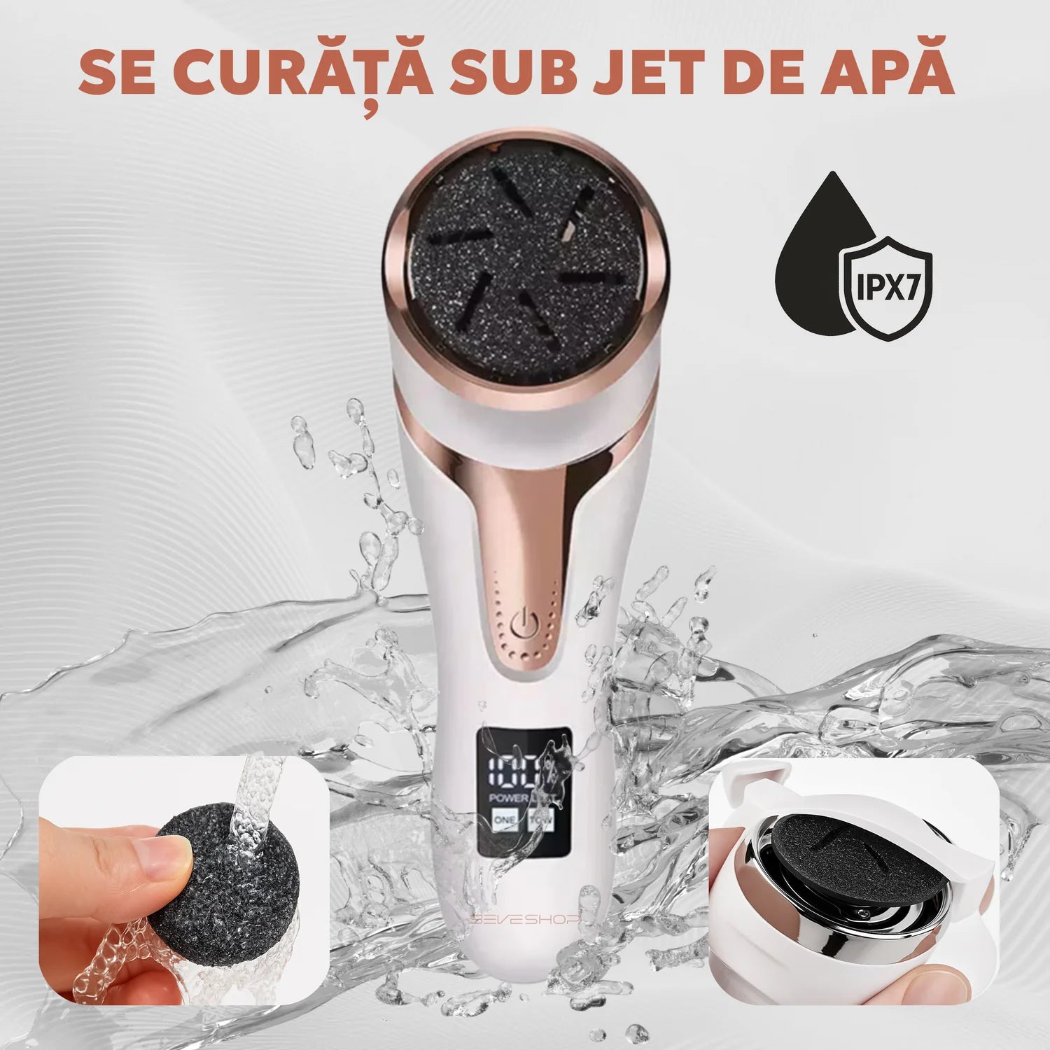 set complet pilă electrică pentru îngrijirea profesională a picioarelor acasă