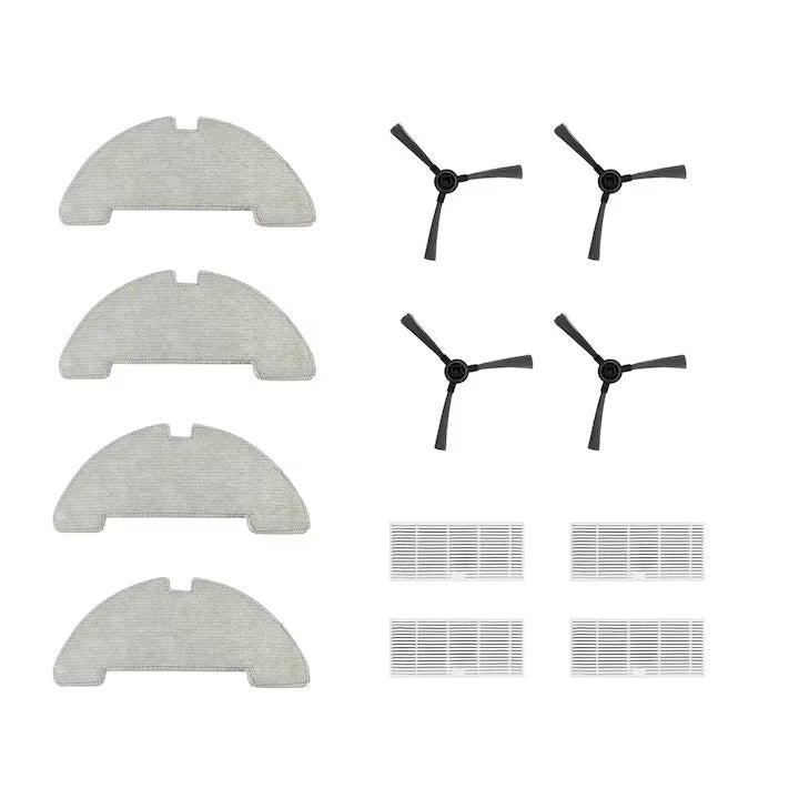 kit accesorii pentru aspirator robot D10S cu filtre lavete mop si perii laterale