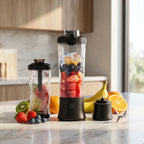 mini blender cu 6 lame din inox pentru zdrobirea fructelor și gheții