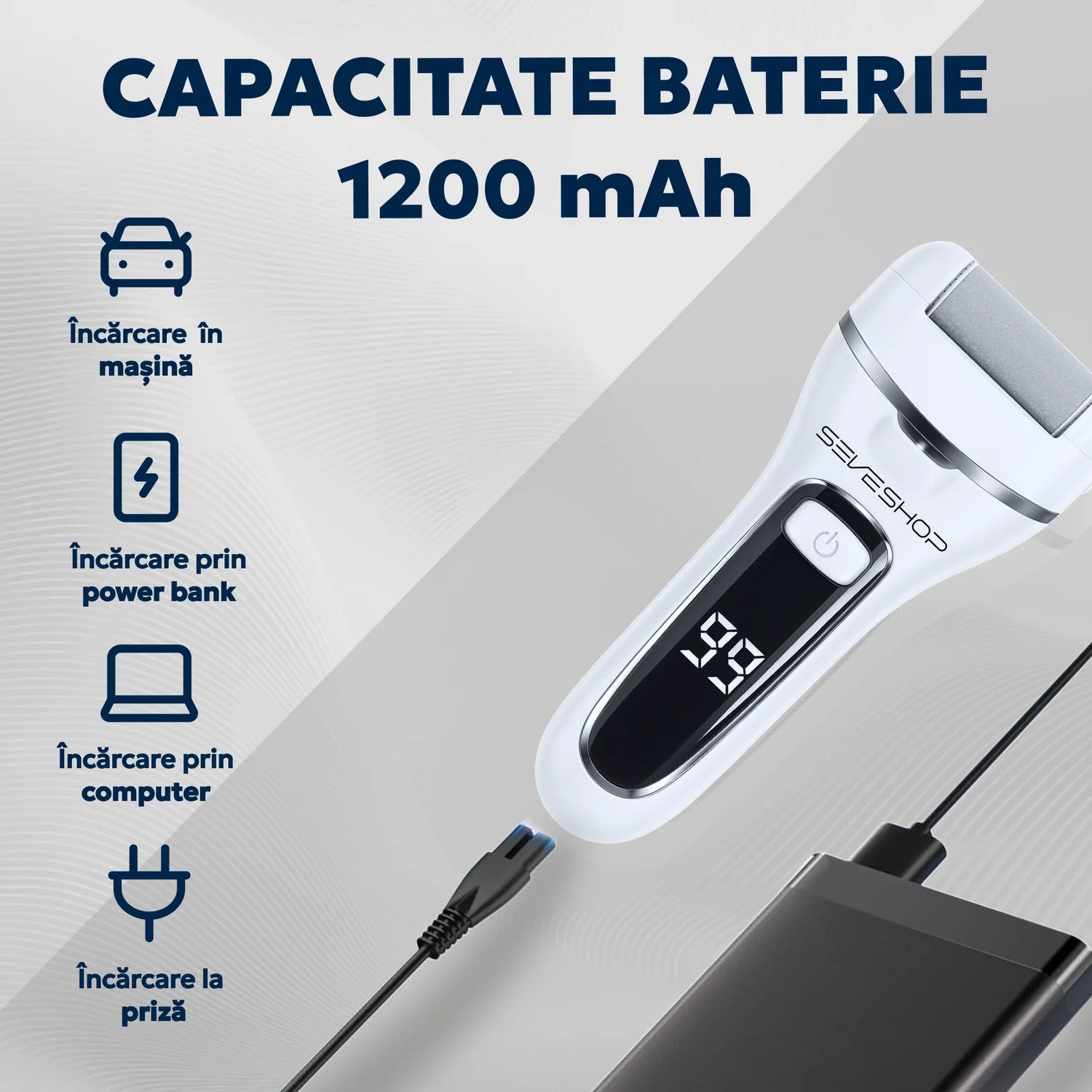 pilă electrică cu mâner ergonomic pentru utilizare comodă și precisă