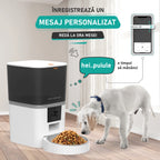 dispenser hrana animale cu control prin aplicatie mobila si monitorizare in timp real