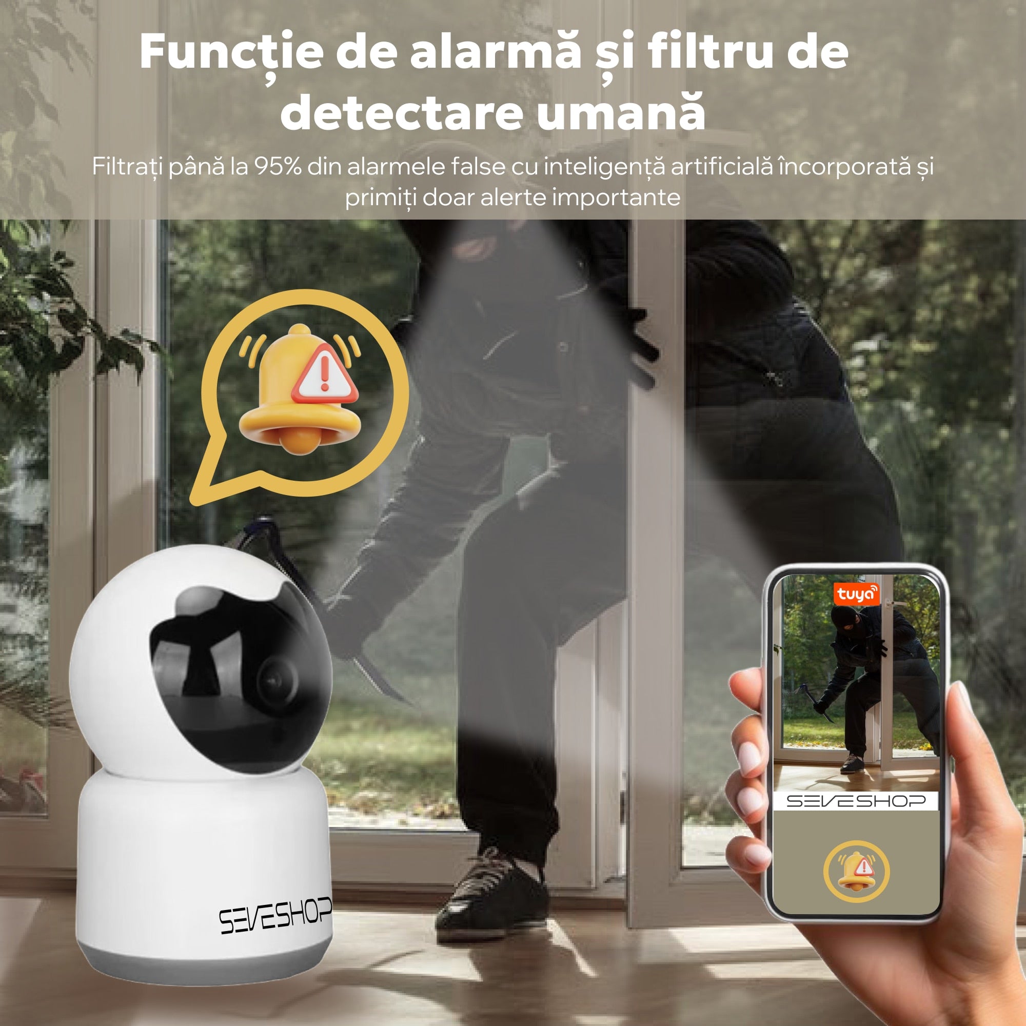 Baby Monitor functie de alarma si filtru de detectare umana