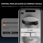 robot aspirator cu control WiFi si aplicatie mobila pentru gestionare usoara