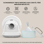 litieră automată cu funcție de sterilizare pentru igienă sporită
