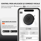 aspirator robot cu functie mop si auto reincarcare pentru curatenie continua