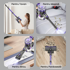 aspirator vertical cu filtru HEPA pentru eliminarea prafului si alergenilor