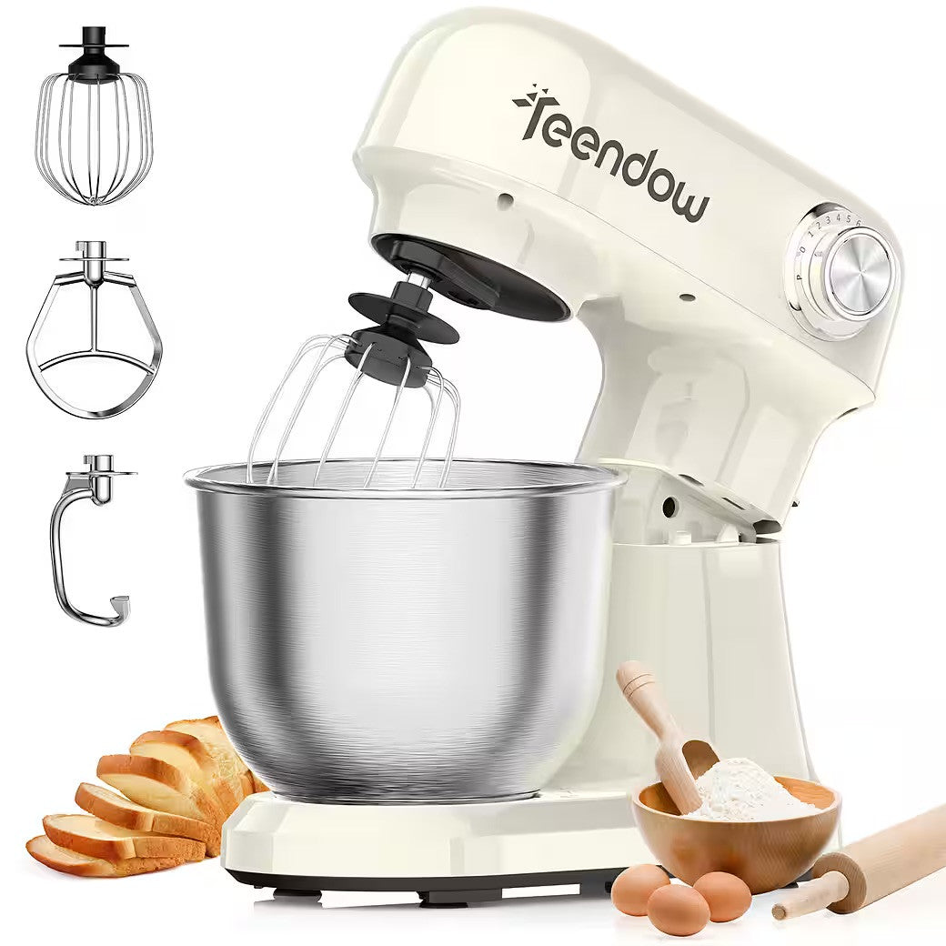 Mixer cu Bol 4.7L Profesional, 1500W, 12 Viteze si Accesorii Inox — RESIGILAT