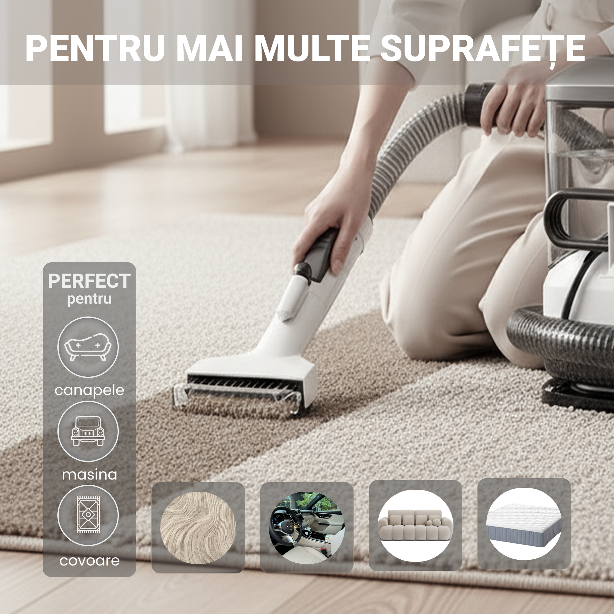 aspirator cu spălare C3 portabil pentru textile acasă și în mașină