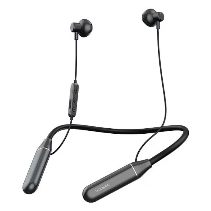 căști sport cu bandă pentru gât Bluetooth 5.2 cu noise cancelling, L5