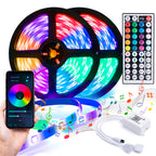 bandă LED RGB cu telecomandă pentru control rapid al iluminarii
