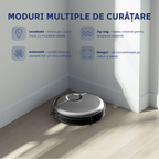 robot aspirator cu senzori anti coliziune si anti cadere pentru siguranta